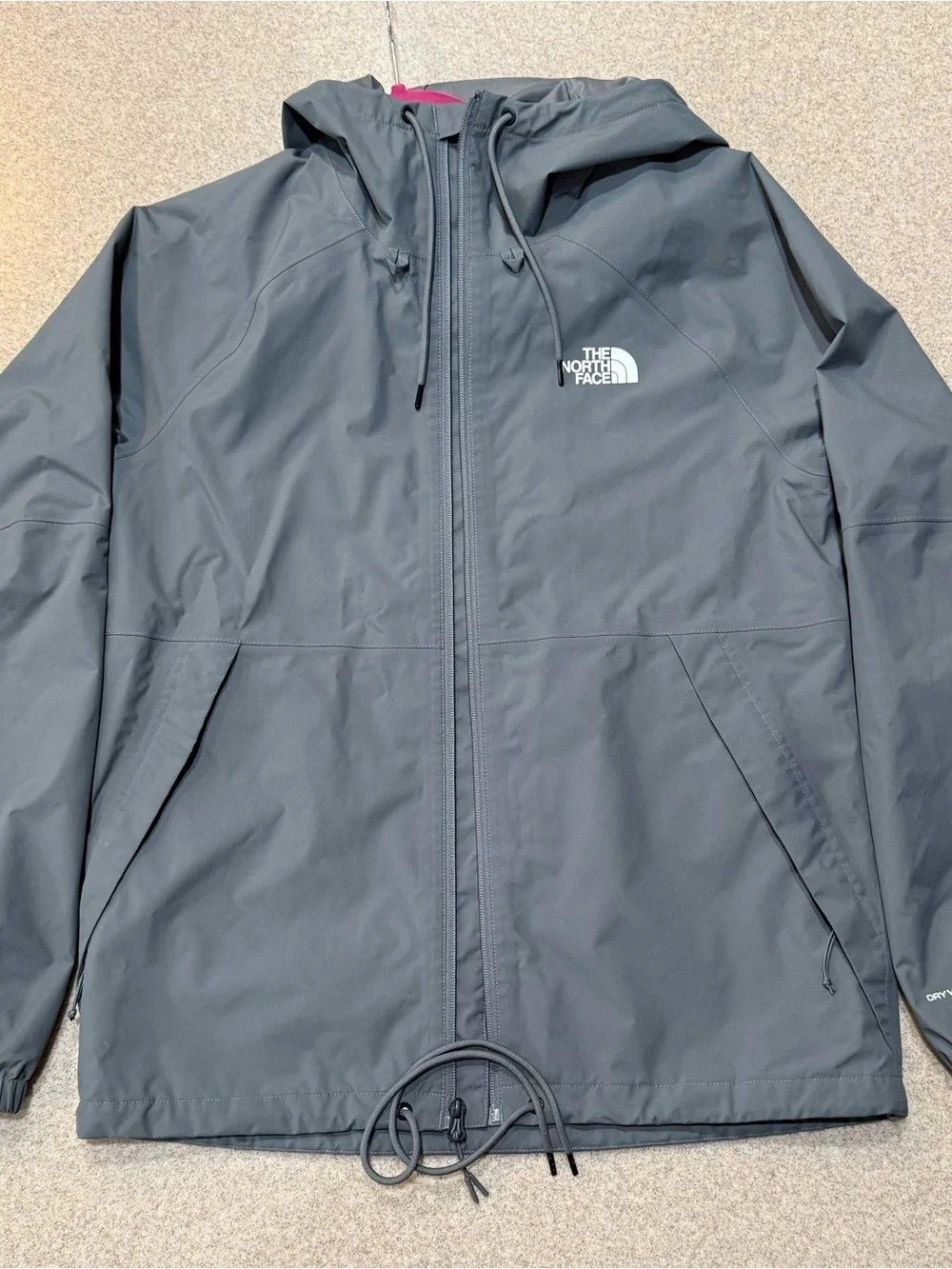 The North Face Men's Hooded Windbreaker - Charcoal Gray
